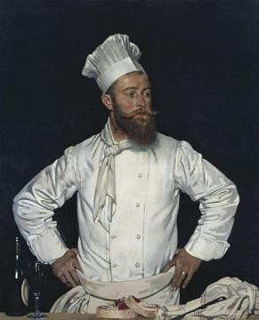 Gorro Chef Miliciano Blanco